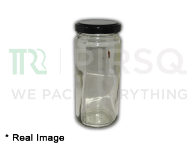 Glass Jar With Cap | Tall | 250 ML Image