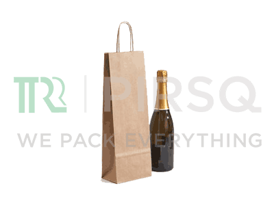 Wine Paper Bag | Liquor Bag | L-6.5" X W-4.5" X H-12.5" Image