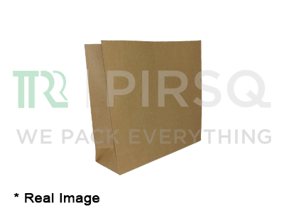 Brown Paper Bag | 80 GSM Kraft | L-10.5" X W-3.1" x H-9.5" Image