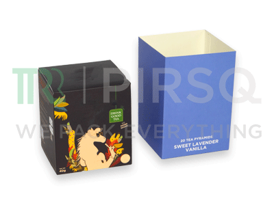 Stylish Tea Packaging Box | W-3.8" x L-4" x H-4.5" Image