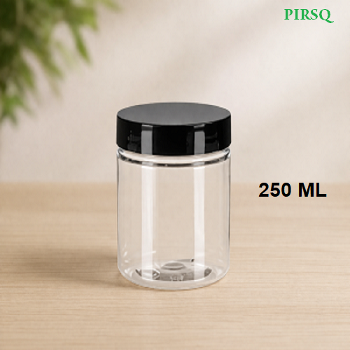 Plastic Jar With Lid | 250 ML