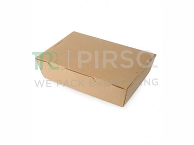 Brown Paper Take Away Meal Box | 1250 ML Image